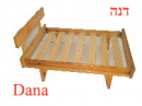 ברבי דניאל - רהיטים: מיטה דגם דנה 